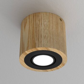 Envostar Ernest Downlight GU10 z dreva, okrúhly