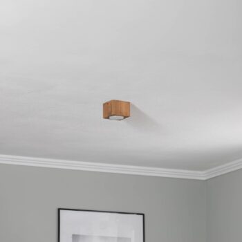 Envostar Ernest Downlight GX53 z dreva, hranaté