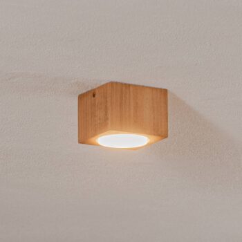Envostar Ernest Downlight GX53 z dreva, hranaté