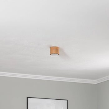 Envostar Ernest Downlight GX53 z dreva, okrúhly