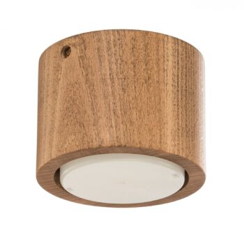 Envostar Ernest Downlight GX53 z dreva, okrúhly
