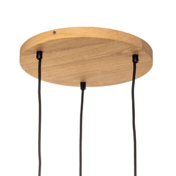 Envostar Finan závesné svetlo 3-pl. rondel Ø21cm