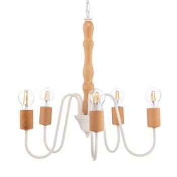 Envostar Joiy luster, 5-plameňové, biele
