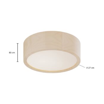 Envostar Kerio stropné svietidlo, Ø 27 cm, biele