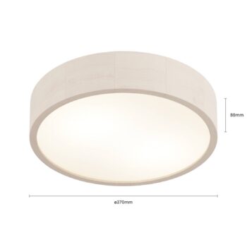 Envostar Kerio stropné svietidlo, Ø 37 cm, biele