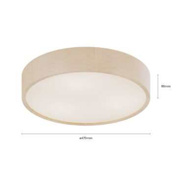 Envostar Kerio stropné svietidlo, Ø 47 cm, biele