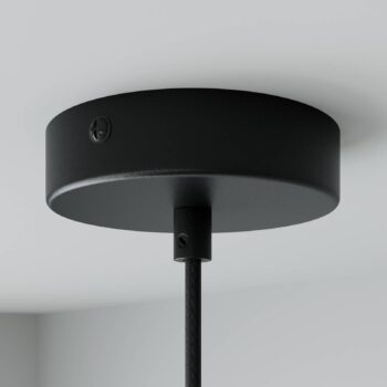 Envostar Otvorená závesná lampa s kovovým tienidlom, hranatá