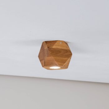 Envostar Peach Puff svietidlo polyéder drevo 1-pl.