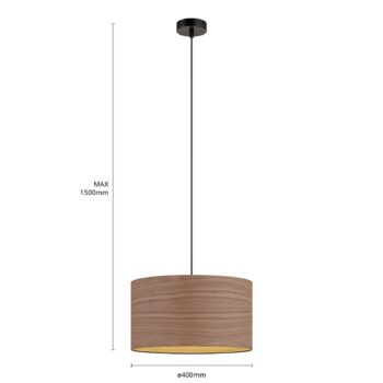Envostar Veneer závesná lampa orech