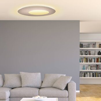 Escale Blade Open LED nástenné svietidlo taupe Ø 79 cm