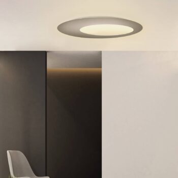 Escale Blade Open LED nástenné svietidlo taupe Ø 95 cm