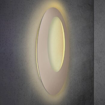 Escale Blade Open LED nástenné svietidlo taupe Ø 95 cm