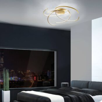 Escale Space LED svetlo 80 cm lístkové zlato