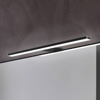 Esther 2 LED zrkadlové svetlo, matná čierna, 50 cm