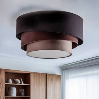 Euluna Trio Max, Ø60cm, čierna/zemitá/cappuccino
