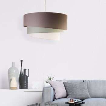 Euluna Trio monocolor stropné svietidlo sivá Ø60cm