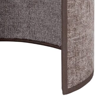 Euluna nástenné svetlo Celine, cappuccino, Chenille látka, 24 cm