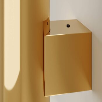 Euluna nástenné svetlo Marion, mosadz výška 18 cm oceľ up/down