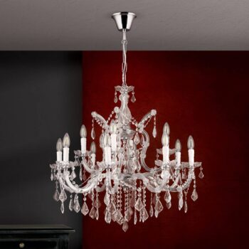 Excelentný visiaci luster LILIANA, 12-plameňový