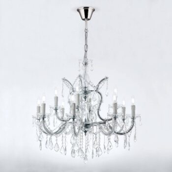 Excelentný visiaci luster LILIANA, 12-plameňový