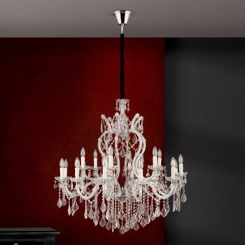 Excelentný visiaci luster LILIANA, 18-plameňový