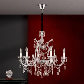 Excelentný visiaci luster LILIANA, 6-plameňový