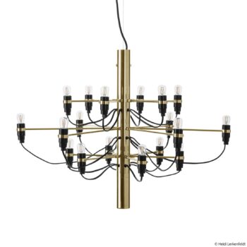 FLOS 2097/18 LED luster, matný, mosadz