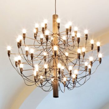 FLOS 2097/50 LED luster, matný, mosadz