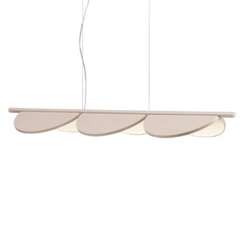FLOS Almendra Linear LED svietidlo 3-pl., ružová