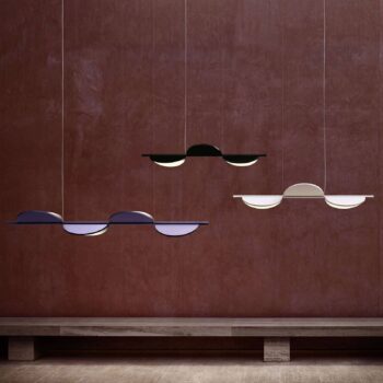 FLOS Almendra Linear LED svietidlo 3pl antracitová