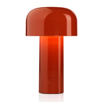 FLOS Bellhop nabíjateľná LED stolová lampa tehlovo červená