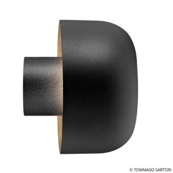 FLOS Bellhop vonkajšia nástenná, 2700K, čierna