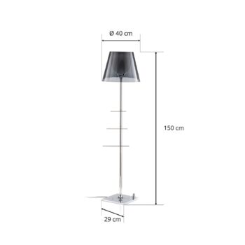 FLOS Bibliotheque Nationale stojaca lampa fumée