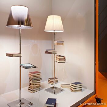 FLOS Bibliotheque Nationale stojacia lampa PVC tkanina
