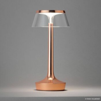 FLOS Bon Jour unplugged stolná LED lampa meď