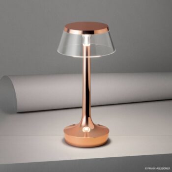 FLOS Bon Jour unplugged stolná LED lampa meď