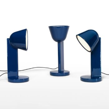 FLOS Céramique Bočná stolová lampa, modrá