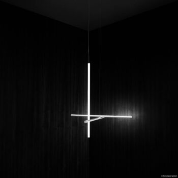 FLOS Coordinates C1 stropné LED svetlo argent moon