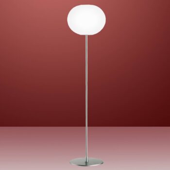 FLOS Glo-Ball Floor 3 stojaca lampa, matná strieborná