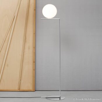 FLOS IC F1 stojacia lampa chróm Ø 20 cm