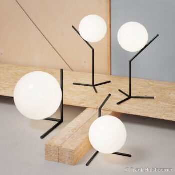 FLOS IC T1 Nízka dizajnová stolová lampa čierna