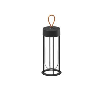 FLOS In Vitro Unplugged LED svetlo čierna 2 700 K