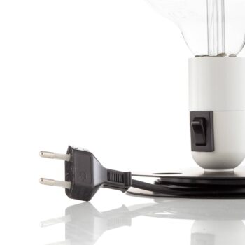 FLOS Lampadina LED stolová lampa biela, čierna základňa