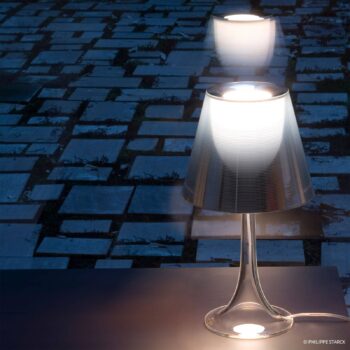 FLOS Miss K - Stolová lampa Philippe Starck, strieborná