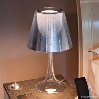FLOS Miss K - Stolová lampa Philippe Starck, strieborná