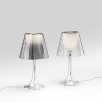 FLOS Miss K stolová lampa, stmievač, transparentná