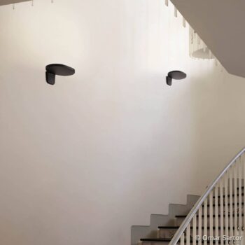 FLOS Oplight W1 nástenné LED svietidlo, čierna