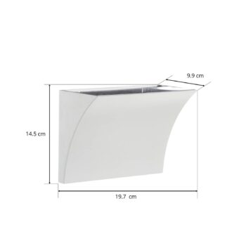 FLOS Pochette nástenné LED svetlo, priame/nepriame