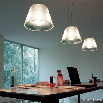 FLOS Romeo Moon S1 - transparentná závesná lampa