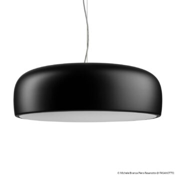 FLOS Smithfield S LED závesná lampa, čierna matná